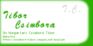 tibor csimbora business card